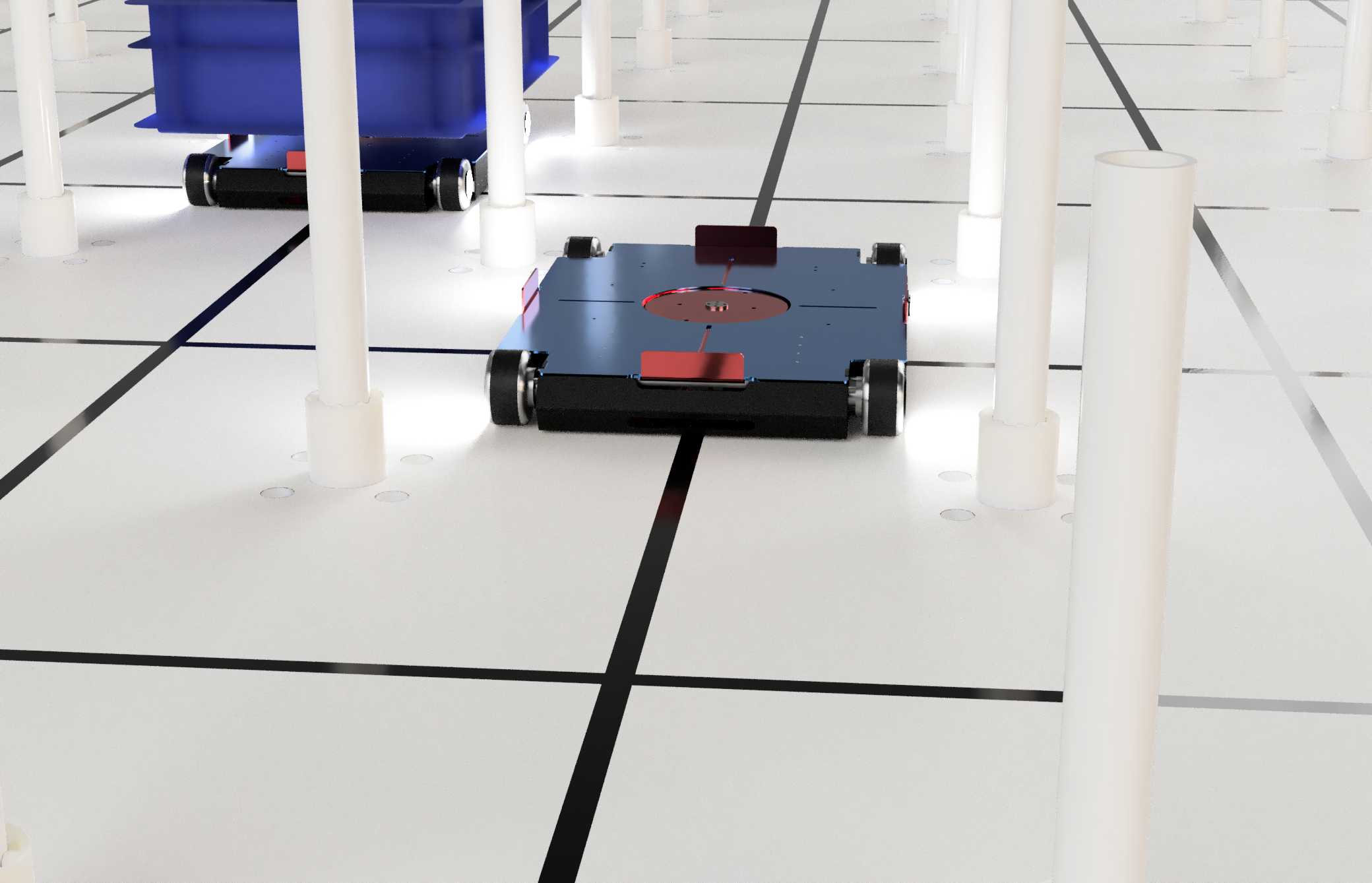 Warehouse Robot Background